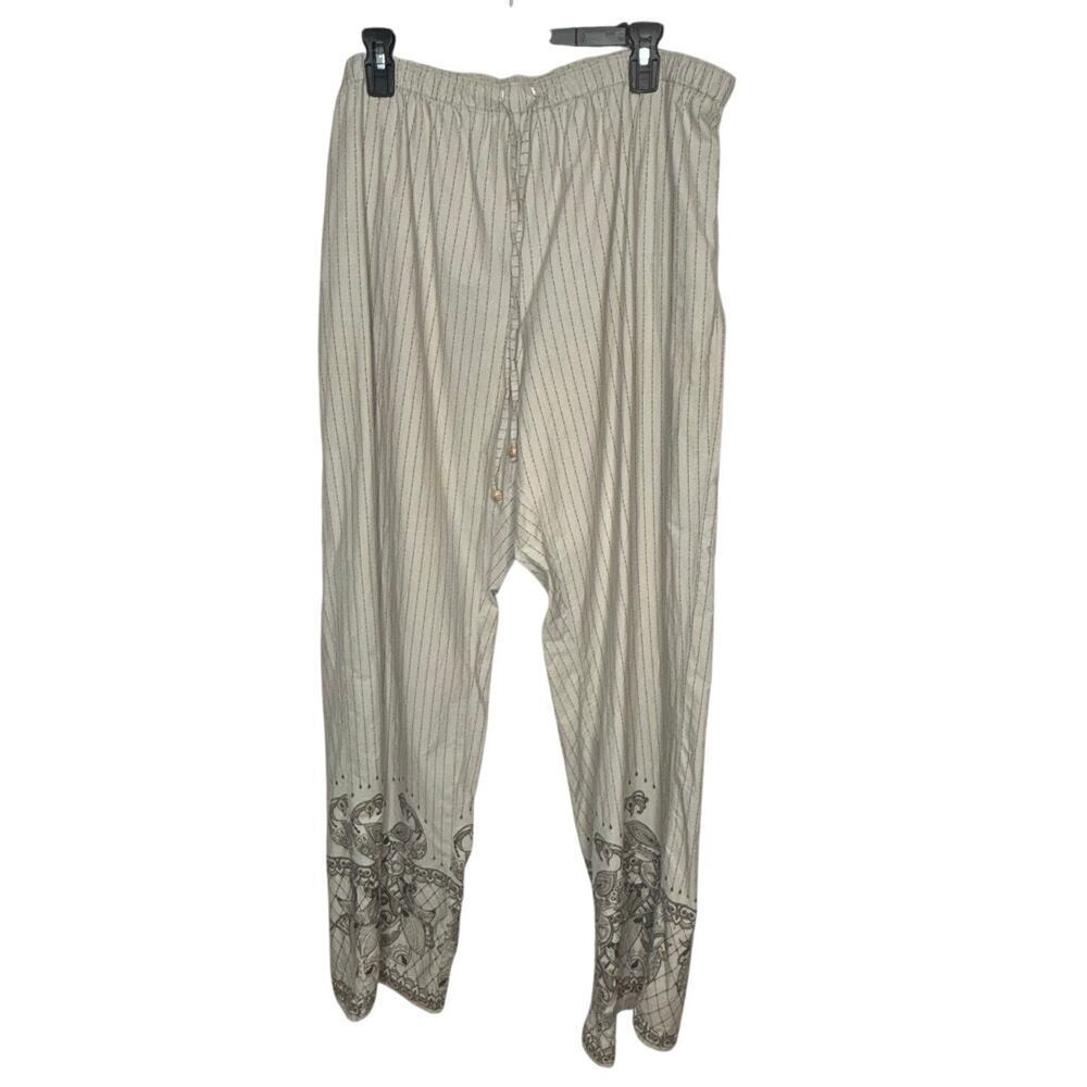 Punjammies by Sundara 100% Cotton Drawstring Pajama PJ Pants Size XXL Tall